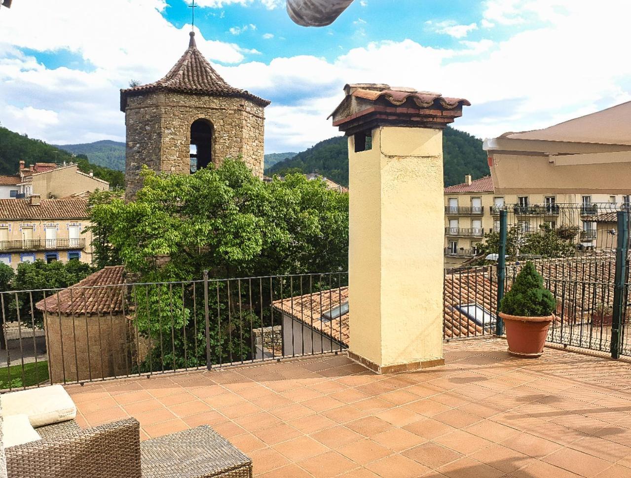 Appartement Casa Lola - Terraza Panoramica En El Centro Del Pueblo à Sant Joan de les Abadesses Extérieur photo